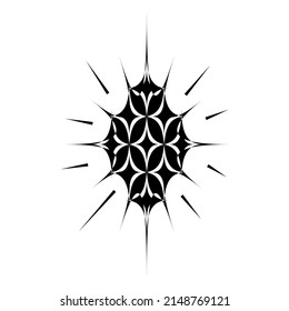 Starburst Blast Flat Icon Isolated On White Background