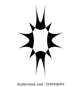 Starburst Blast Flat Icon Isolated On White Background