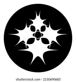 Starburst Blast Flat Icon Isolated On White Background