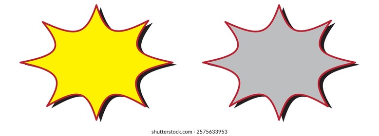 Starburst colorful sticker set. Starburst speech bubbles. Special offer sale tag, discount offer price label. Set of colorful and red advertising stickers, Starburst speech bubbles set, Bursting icon