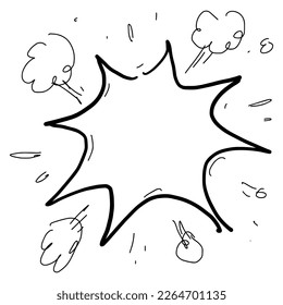 starburst effect in doodle stlye