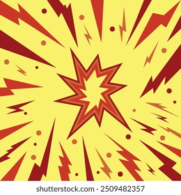 Plano de fundo abstrato de explosão ou explosão