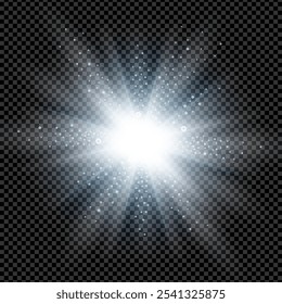 Estrella con fondo de efecto de brillo