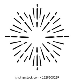 starburst hand draw. starburst doodle vector