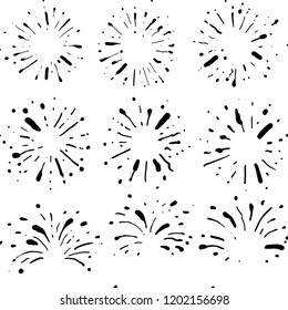 starburst hand drawn
