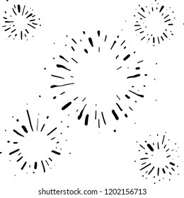 starburst hand drawn
