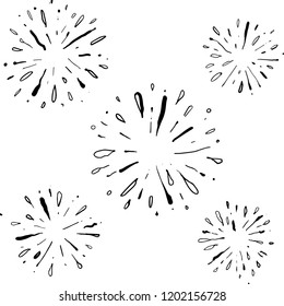 starburst hand drawn