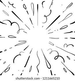 starburst hand drawn