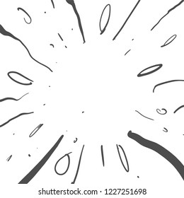 starburst hand drawn