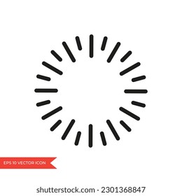 Starburst icon. Sunburst frame, explosion, firework, twinkle symbol	
