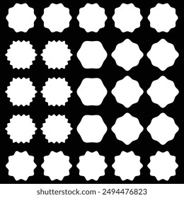 Starburst icon. Starburst vector icon set. Eps 10.
