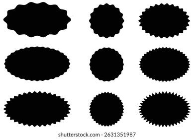 Starburst Icons Collection: A collection of minimalist starburst icons, eps 10.