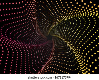 Starburst Magical gradient background. Illusion effect Wallpaper.