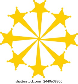 Starburst Neujahr Feuerwerk Vektor-Illustration