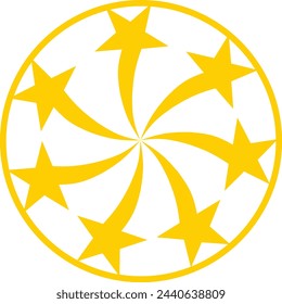 Starburst new year firework vector illustration