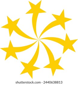 Starburst Neujahr Feuerwerk Vektor-Illustration