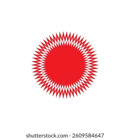 Starburst red sticker label tag vector 