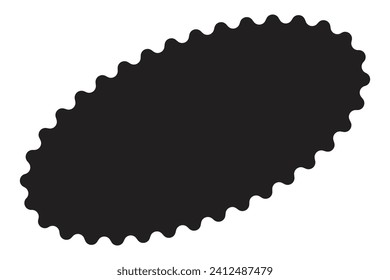 Starburst red sticker set - collection of special offer sale oval and round shaped sunburst labels and badges. Promo stickers with star edges. Vector.