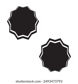 Starburst red sticker set - collection of special offer sale oval and round shaped sunburst labels and badges. Promo stickers with star edges. Vector. design eps 10