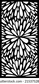 Starburst Resin Decorative Screen In Black