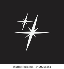 Starburst and Retro Futuristic Graphic Design Ornaments