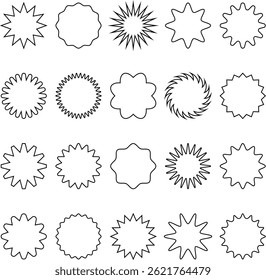 Starburst Shape Collection set design