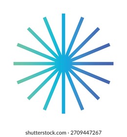 Gradiente de forma de estrella Elemento futurista