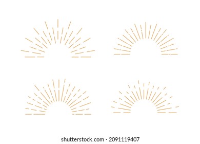 Starburst Sparkling Rays Symbol Star Burst Stock Vector (Royalty Free ...