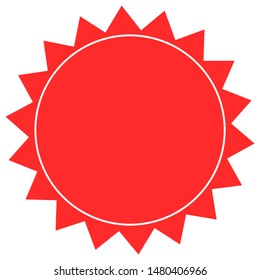 Starburst speech bubbles set, Bursting icon, Explosion illustration, star sticker vector