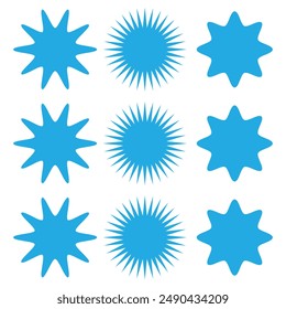 Starburst Speech bubbles set, icône Bursting, illustration Explosion, autocollant étoile  conception de Image vectorielle eps10