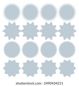 Starburst Speech bubbles set, icône Bursting, illustration Explosion, autocollant étoile  conception de Image vectorielle eps10