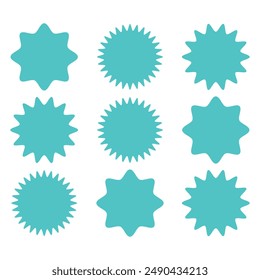 Starburst Speech bubbles set, icône Bursting, illustration Explosion, autocollant étoile  conception de Image vectorielle eps10
