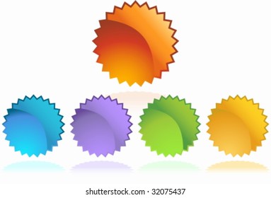 Starburst Sticker Set