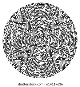 Starburst or Sunburst Abstract Design Element. Vector illustration isolated on white.