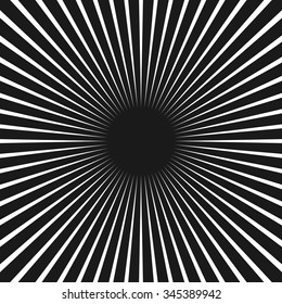 Starburst or sunburst backdrop, background. vector art.