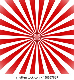 Starburst, sunburst background. Circular monochrome pattern with radial lines.