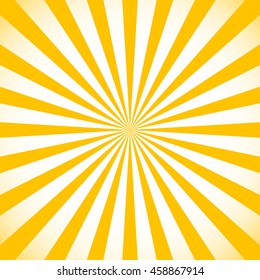 Starburst, sunburst background. Circular monochrome pattern with radial lines.