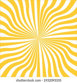Starburst, sunburst background. Vintage abstract template with yellow sunrays eps 10
