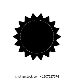 Starburst, sunburst badge flat vector icon.Badge icon.
