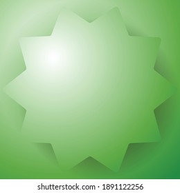 Starburst, sunburst badge, medal and seal shape. Empty, blank price tag, price label