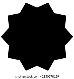 Starburst, sunburst price tag, label with empty, blank space. Price flash button, pin shape
