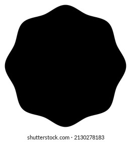 Starburst, sunburst price tag, label with empty, blank space. Price flash button, pin shape