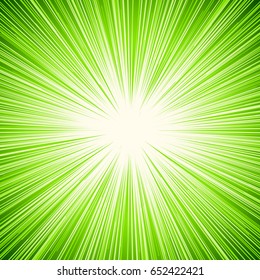 Starburst, sunburst, rays of light element. Circular, radial lines pattern as glimmer, glitter, gleam, spotlight effect