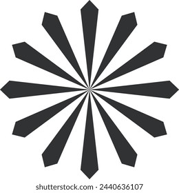 Starburst  sunburst vector icon illustration