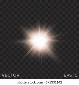 starburst vector, transparent glow light effect