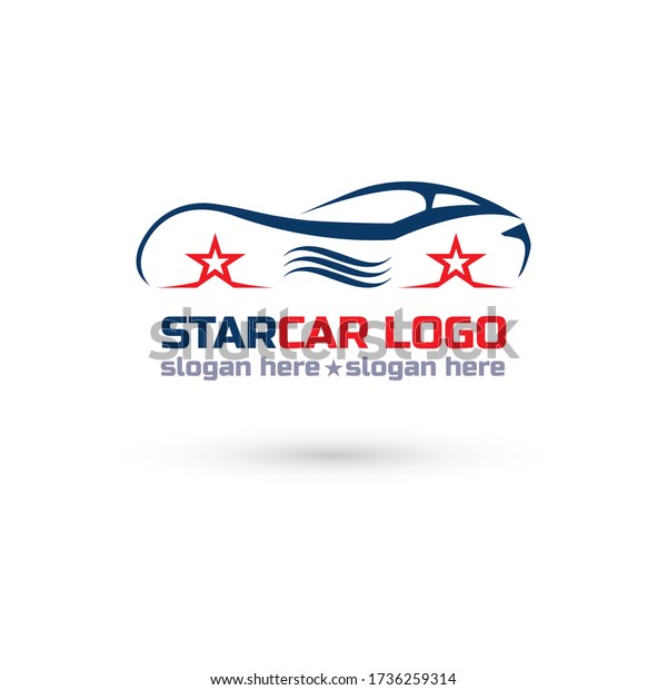 Starcar Logo Concept Logo Between Star Stock Vector (Royalty Free ...