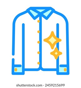 starching cloth color icon vector. starching cloth sign. isolated symbol illustration