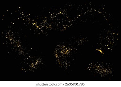 Stardust licht effect goud glitter illustratie achtergrond ontwerp collectie