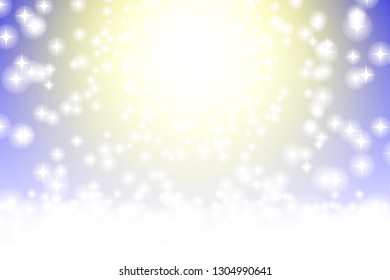 Stardust on the milky way galaxy. Falling stars effect. Vector illustration