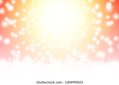 Stardust on the milky way galaxy. Falling stars effect. Vector illustration